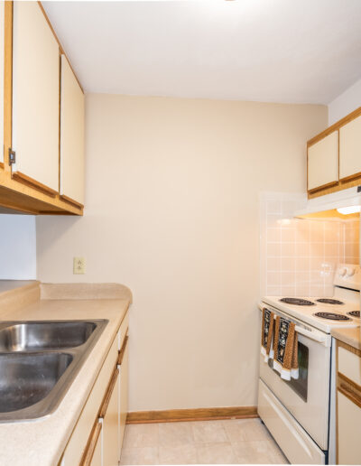 Kitchen with Washbasin, Gas and Fridge